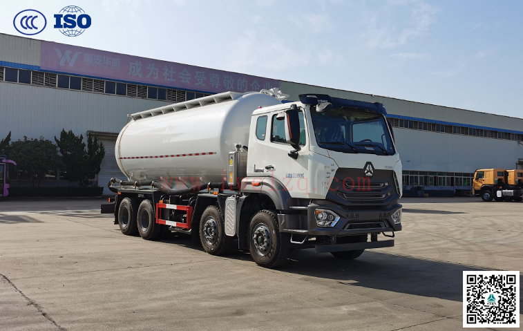 重汽豪沃25方舉升式干混砂漿運輸車