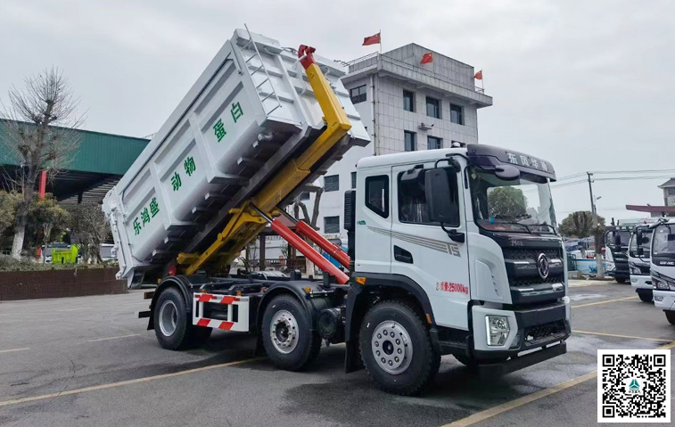 東風華神15-20方勾臂式污泥自卸車